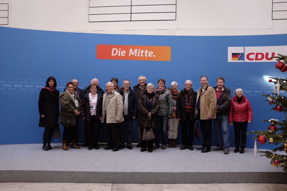 Die Mitglieder der CDU Gelnhausen zu Gast im Konrad-Adenauer-Haus.